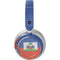 Haitian Flag Distressed Surface Headphones Skin
